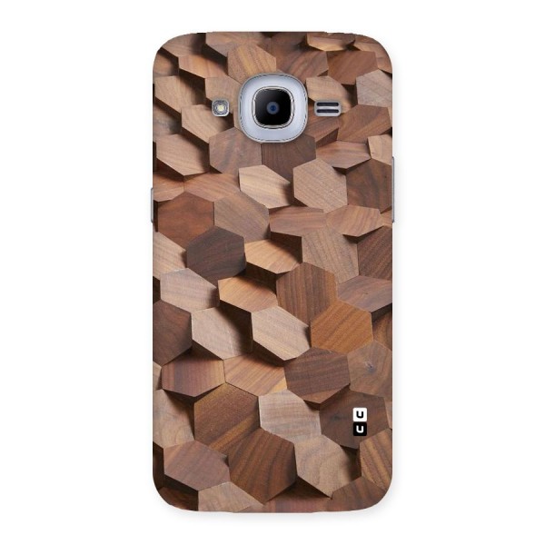 Uplifted Wood Hexagons Back Case for Samsung Galaxy J2 2016